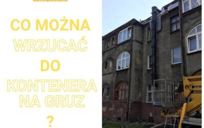 Co można wrzucać do kontenera na gruz?
