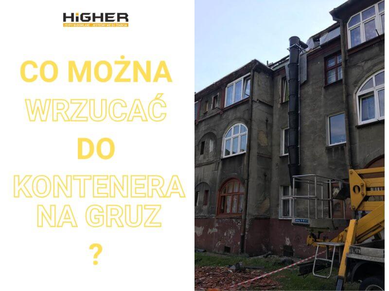 Co można wrzucać do kontenera na gruz?