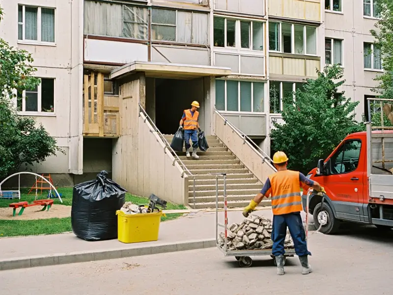 Czy możliwy jest odbiór gruzu z mieszkań w blokach?